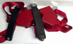 90-93 Corvette C4 Seat Belt Set Red